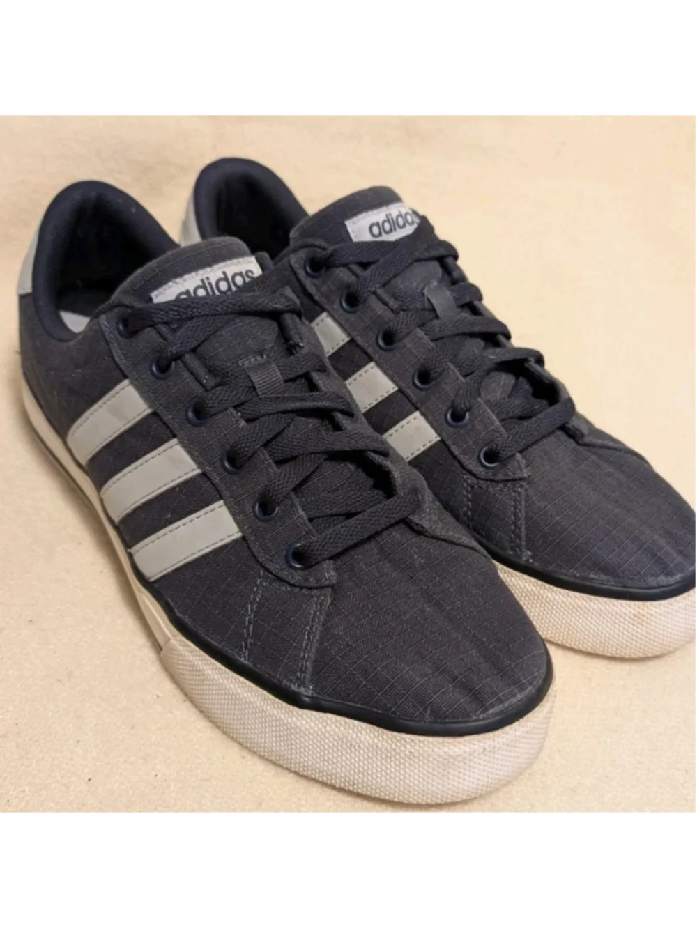Adidas 2015 Neo SE Daily Vulc Casual Walking Sneakers Navy Men's Size 9 F83